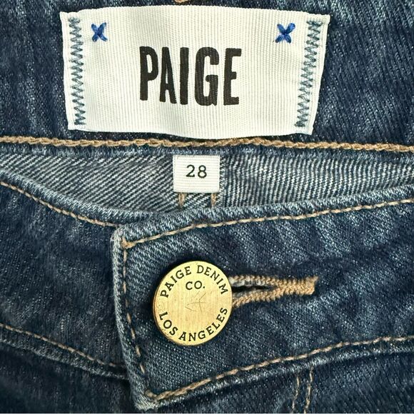 PAIGE Verdugo Ultra Skinny Blue Distressed Jeans - Picture 3 of 7